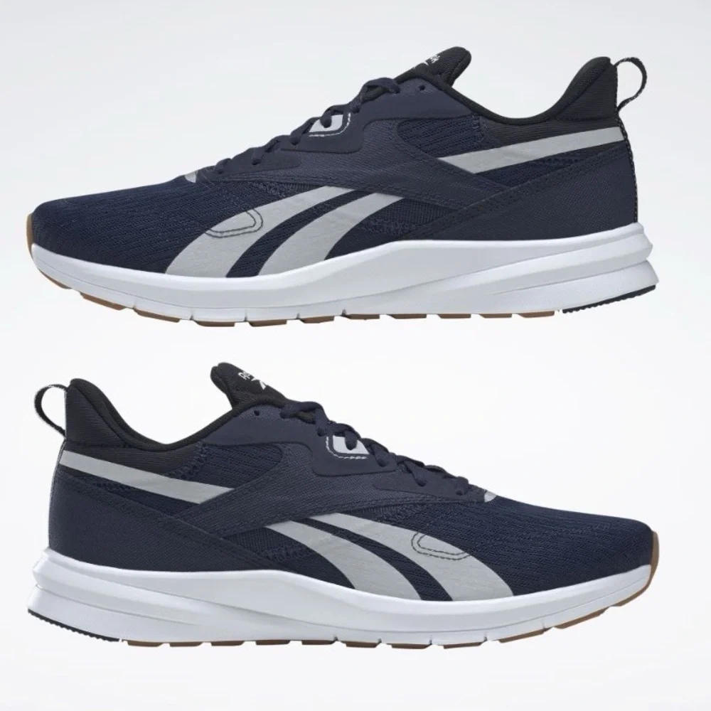 NEW Reebok Men’s Runner 4.0 Running Shoe, Vector Navy/Pure Grey/Gum